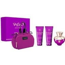 Versace Versace - Dylan Purple Dárková sada EDP 100 ml, tělové mléko 100 ml, sprchový gel 100 ml a kosmetická taštička 100ml 