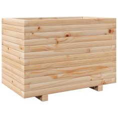 Vidaxl Vrtno cvetlično korito 70x40x49,5 cm trdna borovina