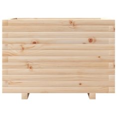 Vidaxl Vrtno cvetlično korito 70x40x49,5 cm trdna borovina