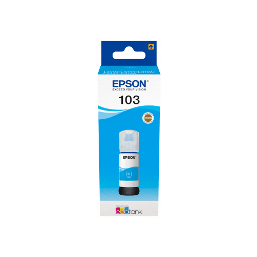 Epson EcoTank 103 cian črnilo, 65 ml (7 500 strani pri 5 % pokritosti)