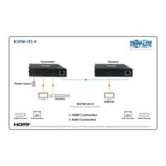 Eaton Tripplite ojačevalnik HDMI na Cat6, za zdravstvo, 4K 60 Hz, HDR, 4:4:4, PoC, 70,1 m