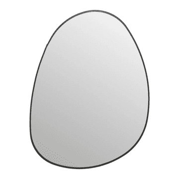 Ljubki dom Črno ovalno ogledalo ROSALIA