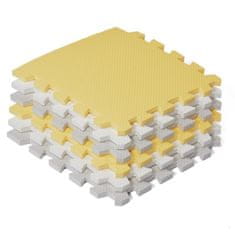 Kinderkraft Penasta preproga Luno Rumeno-siva 30 kosov (29,5x29,5)