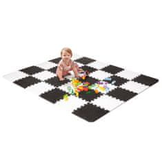 Kinderkraft Penasta preproga Luno črno-bela 30 kosov (29,5x29,5)
