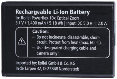Rollei nadomestna baterija za fotoaparat Powerflex 10x