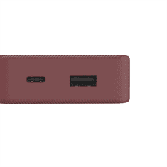 Hama Colour 10, powerbank 10000 mAh, 3 A, izhod: USB-C, USB-A, rdeča