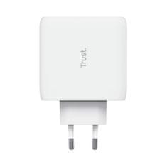 Trust MAXO 65W polnilec USB-C bele barve