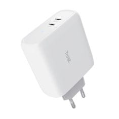 Trust MAXO 65W polnilec USB-C bele barve