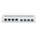 Ubiquiti UISP Switch Plus - 4x 2,5GbE, 4x SFP+, brez ventilatorja, 4x PoE Out 27V (proračun PoE 160 W)
