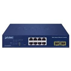 Planet GS-2210-8T2S WEBsmart stikalo L2, 8x1Gb, 2x1Gb SFP, QoS