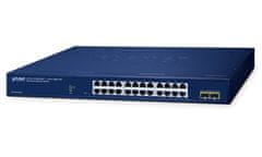 Planet GS-2210-24T2S WEBsmart stikalo L2, 24x1Gb, 2x1Gb SFP, QoS