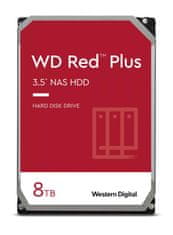 WD RED PLUS 8TB / 80EFPX / SATA 6Gb/s / notranji 3,5-palčni / 5640 vrtljajev na minuto / 256 MB