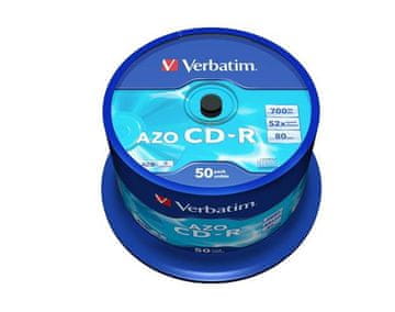 Verbatim CD-R AZO 700MB, 52x, vreteno 50 kosov
