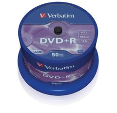 Verbatim DVD+R 4,7 GB 16x 50-cake