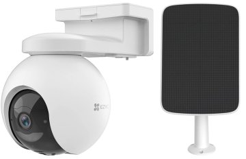 EZVIZ set IP kamera EB8 4G/ PTZ/ 4G LTE/ 3Mpix/ IP65 zaščita/ 4mm objektiv/ H.265/ IR osvetlitev do 15m/ bela + solarna plošča