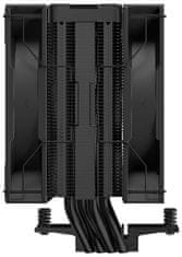 DEEPCOOL hladilnik AG400 DIGITAL PLUS širši / 120mm ventilator ARGB / 4x toplotne cevi / PWM / za Intel in AMD / črn