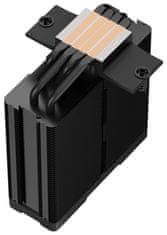 DEEPCOOL hladilnik AG400 DIGITAL PLUS širši / 120mm ventilator ARGB / 4x toplotne cevi / PWM / za Intel in AMD / črn