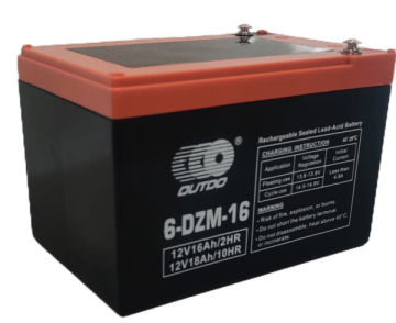 Outdo 6-DZM-16 svinčen akumulator za e-kolesa6-DZM-16 • 12V 16Ah • GEL|VRLA • DXŠXV: 150x100x99