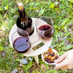 UNBRANDED Folding and Portable Wine Table for Outdoors Winnek InnovaGoods 