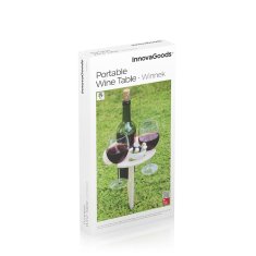 UNBRANDED Folding and Portable Wine Table for Outdoors Winnek InnovaGoods 