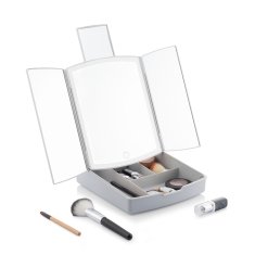 InnovaGoods 3-v-1 zložljivo LED ogledalo z organizatorjem ličil Panomir InnovaGoods 