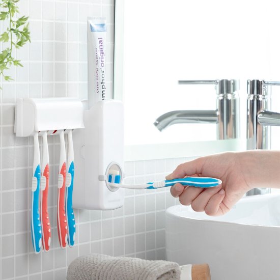 InnovaGoods Toothpaste Dispenser and Holder Diseeth InnovaGoods