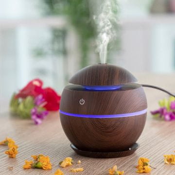 UNBRANDED Mini Humidifier Scent Diffuser Dark Walnut InnovaGoods