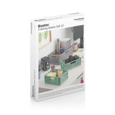 UNBRANDED Set of 3 Foldable and Stackable Organiser Boxes Boxtor InnovaGoods 