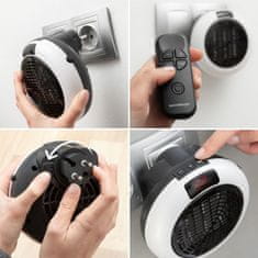 UNBRANDED Ceramic Plug Heater with Remote Control InnovaGoods 
