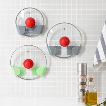 UNBRANDED Set of 3 Adhesive Holders for Saucepan Lids Smarack InnovaGoods
