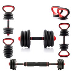 UNBRANDED Set nastavljivih uteži 6 v 1 z vodnikom za vadbo Sixfit InnovaGoods 