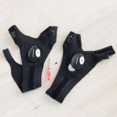 UNBRANDED Gloves with LED Light Gleds InnovaGoods 2 Units 