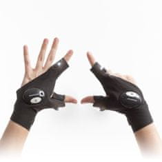UNBRANDED Gloves with LED Light Gleds InnovaGoods 2 Units 