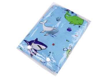 Otroški dežni plašč s slikami - (148) modra otroška riba