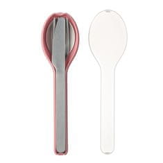 Mepal Komplet potovalnega pribora iz nerjavečega jekla Ellipse Nordic Pink