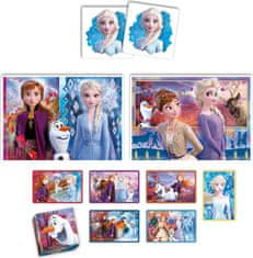 Clementoni Edukit Frozen 4v1 (igra za spomin, 48 + 30 ugank, 6 blokov)