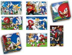 Clementoni Edukit Sonic 4v1 (igra spomina, 48 + 30 ugank, 6 kock)