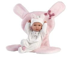 Llorens 63598 NEW BORN DOLL - realistična dojenčkova lutka z vinilnim telesom - 35 cm