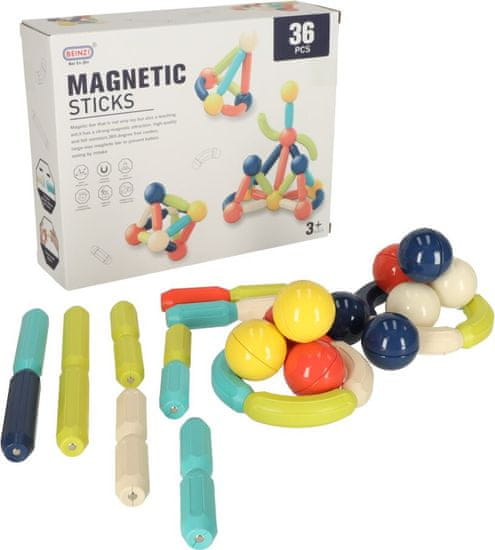 KIK Magnetni gradbeni set 36 kosov