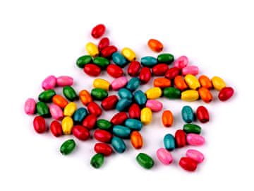 Lesene kroglice oljka 5x8 mm - mešanica (500 g)