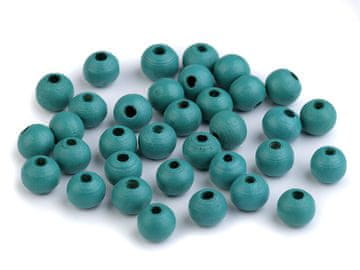 Lesene kroglice Ø8 mm - zelena turkizna (500 g)