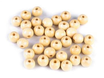 Lesene kroglice Ø10 mm - naravna svetloba (20 g)