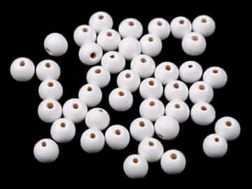Lesene kroglice Ø10 mm - bele (1000 g)