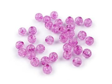 Plastične kroglice z razpokami Ø8 mm - (25) sivka (500 g)
