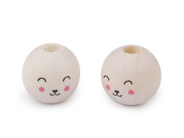 Lesene kroglice z licem Ø16 mm - naravna svetloba (10 kosov)