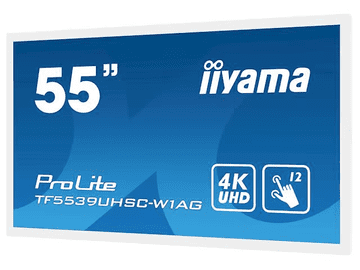 iiyama ProLite TF5539UHSC-W1AG 139cm 55" IPS LED 4K 24/7 interaktivni zaslon na dotik velikega formata z odprtim okvirjem