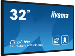 iiyama ProLite LH3254HS-B1AG 32", IPS, Full HD, 24/7 ur delovanja, HDMI, 10 W zvočniki, ležeče/pokončno, Android OS in FailOver