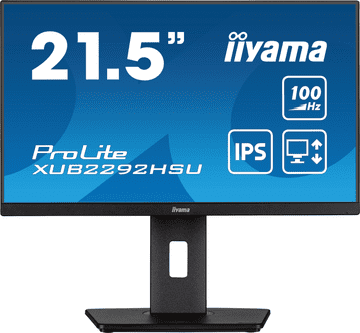 iiyama ProLite monitor XUB2292HSU-B6 22" IPS, nastavljiv po višini, HDMI, frekvenca osveževanja 100Hz