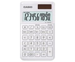 Casio SL-1000SC-W kovinski eleganten namizni kalkulator bel