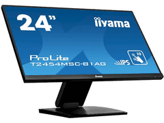 iiyama ProLite monitor T2454MSC-B1AG 24", projektiven kapacitivni 10pt na dotik, premaz proti bleščanju, IPS, ultra tanek okvir, HDMI